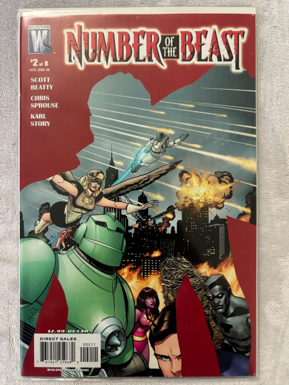 Number of the Beast #2 WildStorm DC Comics 2008 Excellent Condition